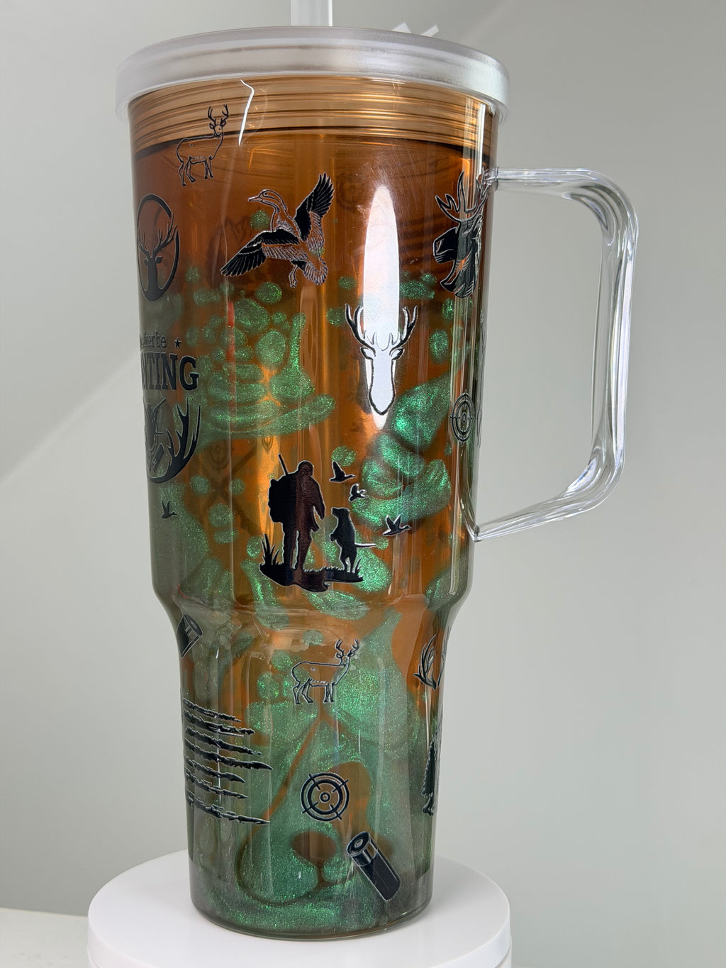 I’d Rather Be Hunting 30 oz Glow-in-the-Dark Lava Tumbler