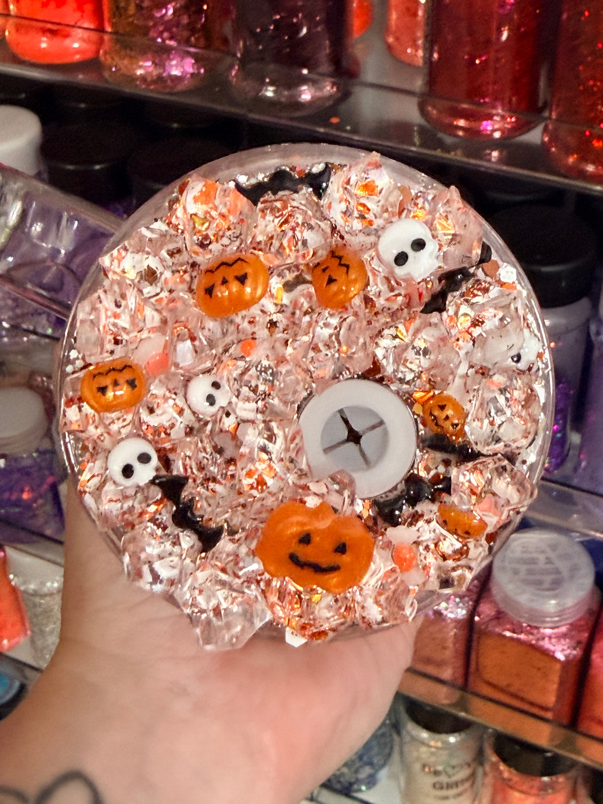 Wake Me When It’s Halloween 16 oz Acrylic Snow Globe Tumbler