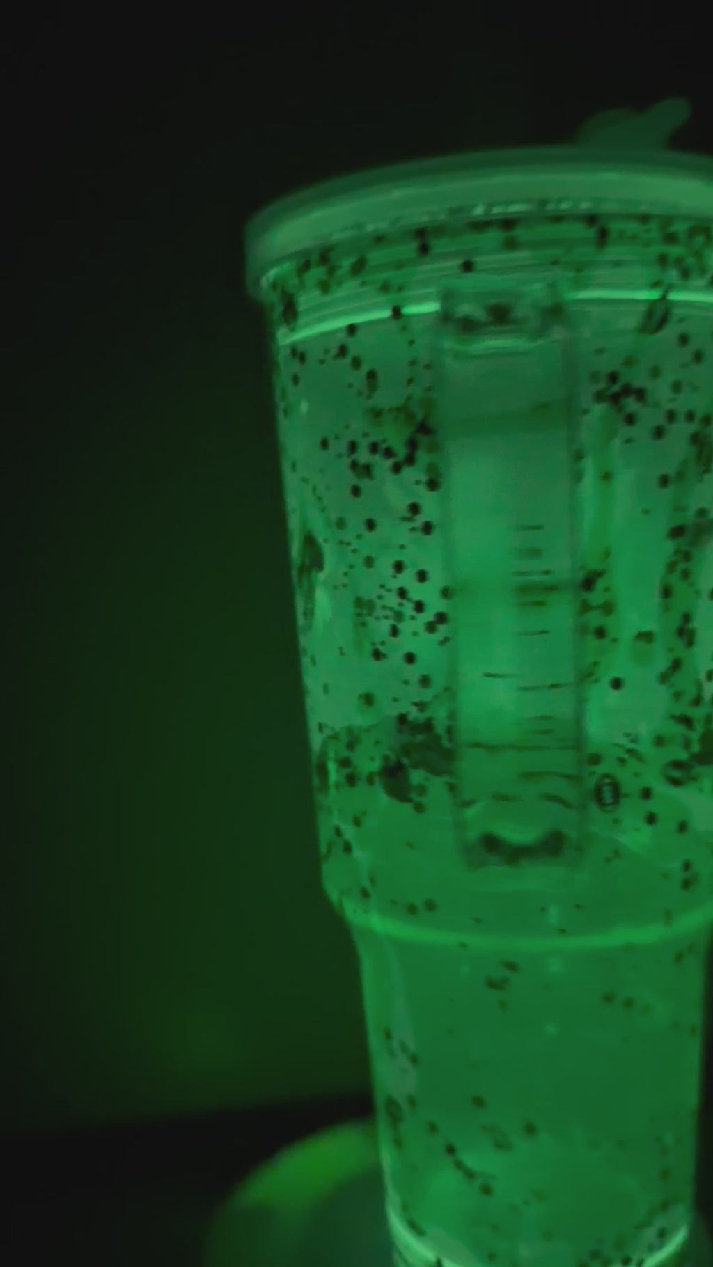 30 oz Acrylic Glow Lava Tumbler | Eagles Green Football Lava Cup