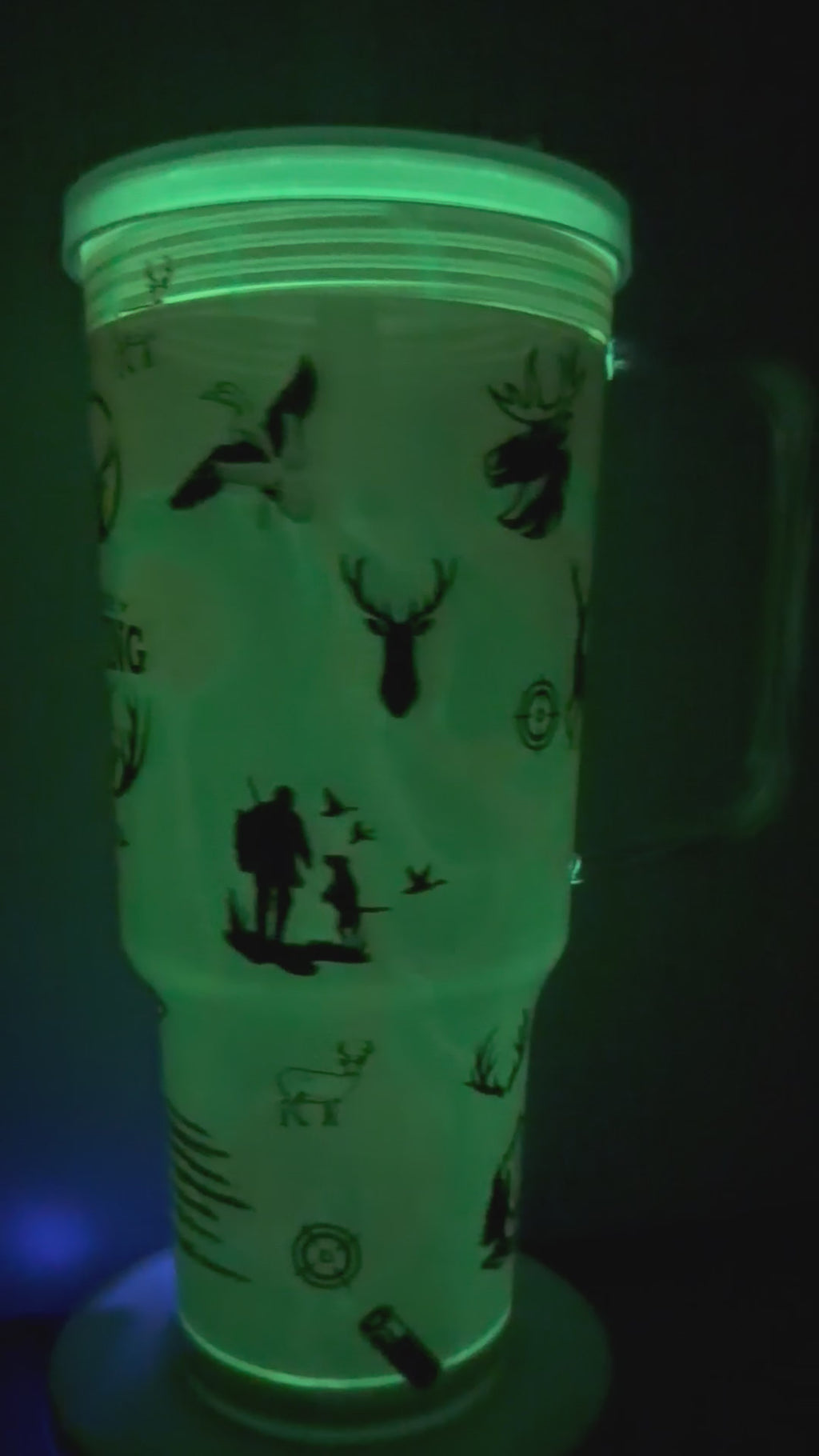 I’d Rather Be Hunting 30 oz Glow-in-the-Dark Lava Tumbler